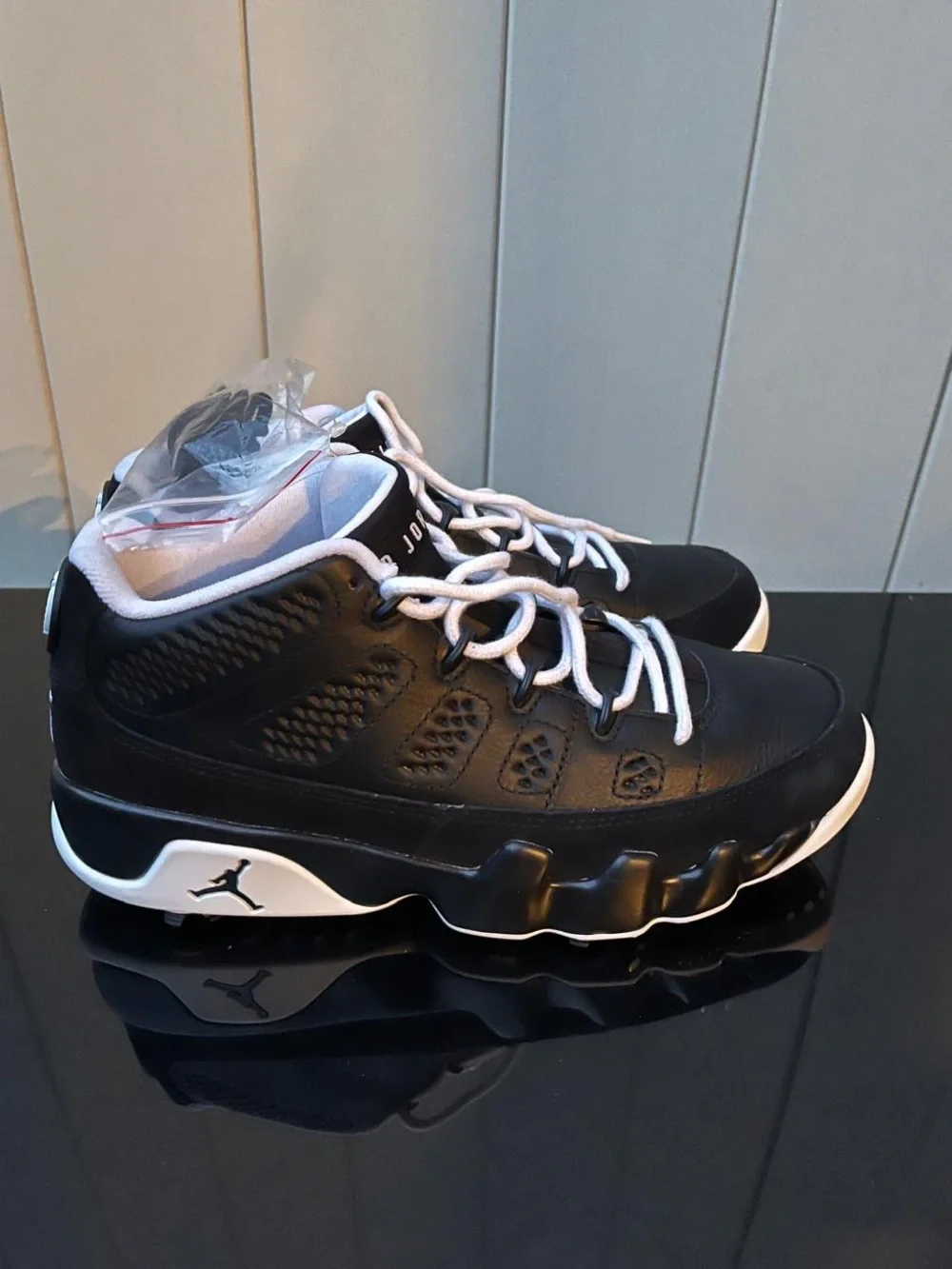 Air Jordan 9 Low Golf Barons Black White Size 7 Men's NIB